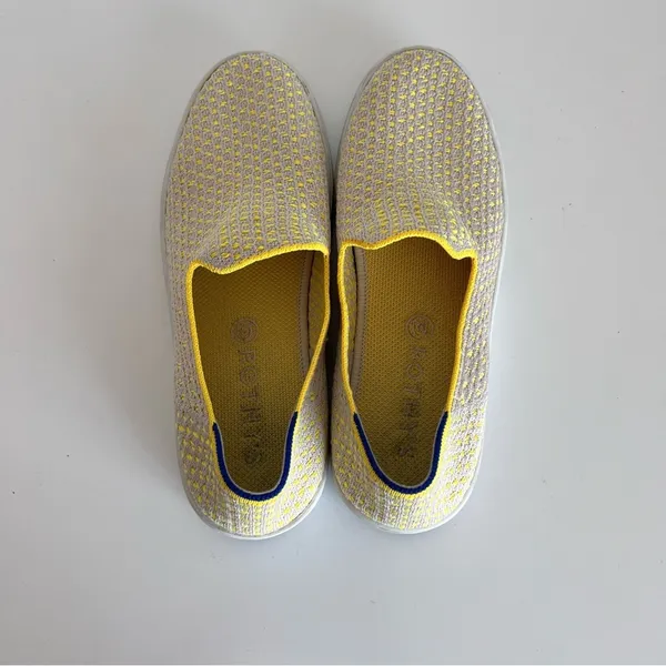 Rothy's‎ Shoes The Original Slip On Sneaker Sunshine Honeycomb Retired - Image 5