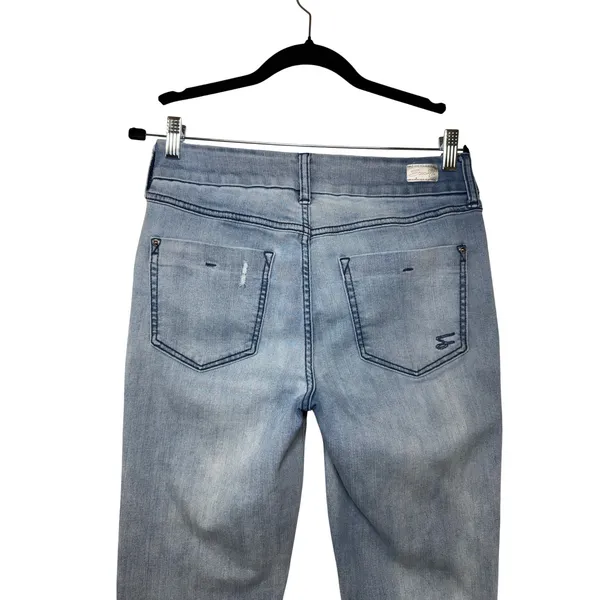Seven7 Jeans Womens 6 Light Wash Bootcut Denim Distressed Blue‎ Pants Classic - Image 9