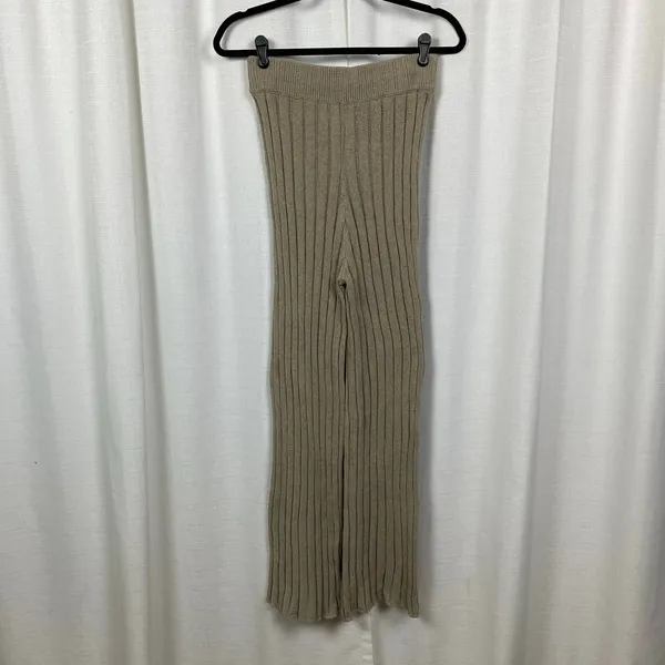 Free People Beach Tan Imogene Sweater Pants Sz.S - Image 8