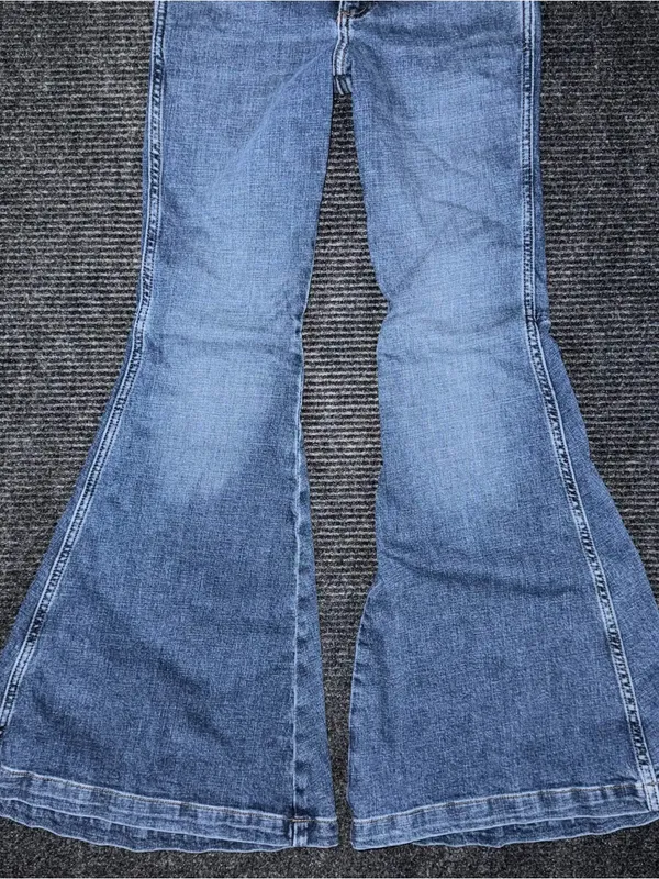 Wrangler Retro High Rise Trumpet Super Flare Bell Bottom Jean 26x31 Western Boho - Image 6