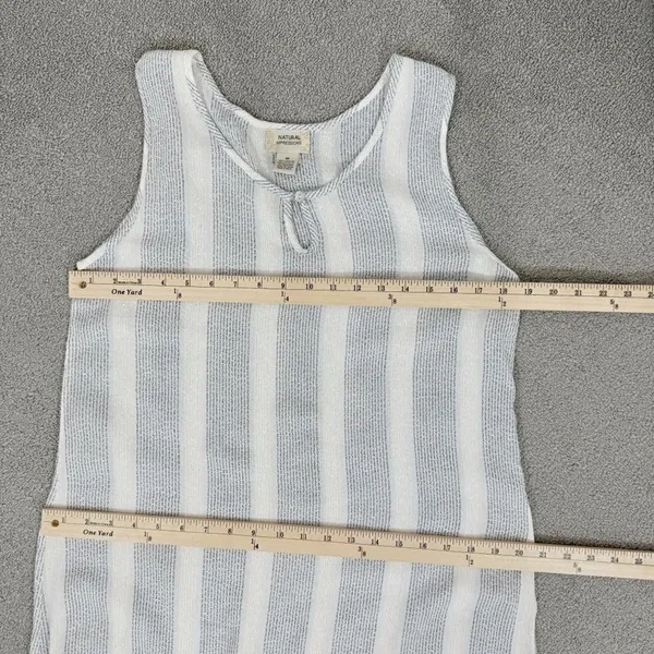 Natural Impressions Striped Muslin Swim Cover Maxi Dress White Medium‎ - Image 11