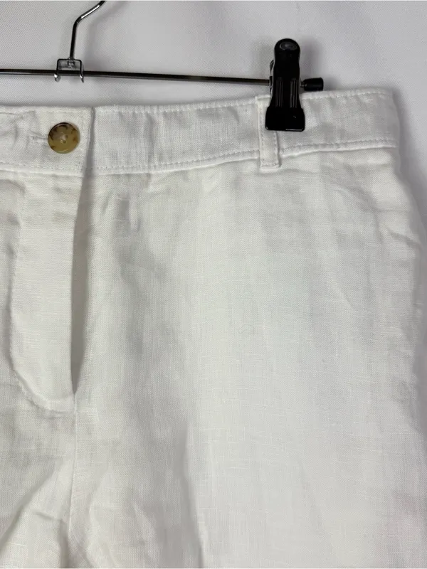 J. Crew White Harbor Linen Lightweight Shorts S - Image 5