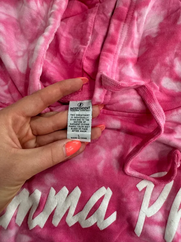 Sorority Hoodie Pink Size L - Image 2