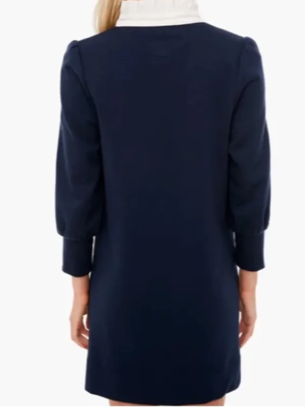 NWOT Tuckernuck Pomander Place Charlotte Navy Terry Collared Dress - Image 3