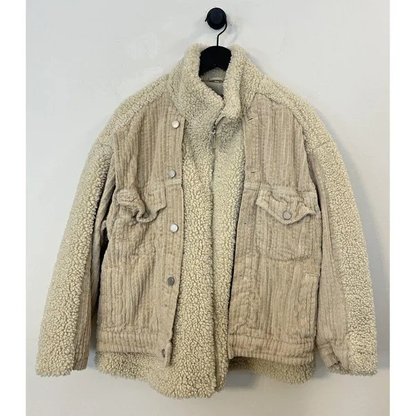 BLANKNYC Double Glazed Jacket in Beige Size Small - Image 4