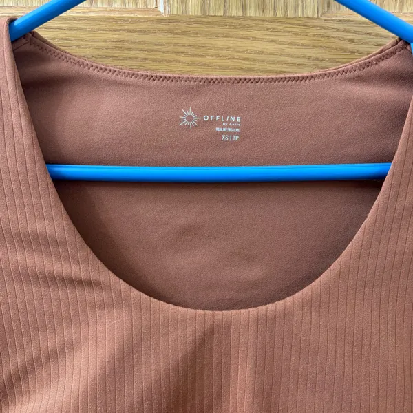 Aerie Offline Cropped Activewear Long Sleeve Top - Image 3