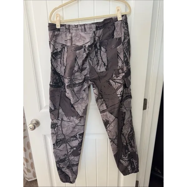 Smoke & Ash Women’s Gray Camo Cargo Joggers - Image 2