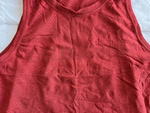Lululemon Women’s Orange Sleeveless Crop Tank Top - Image 2