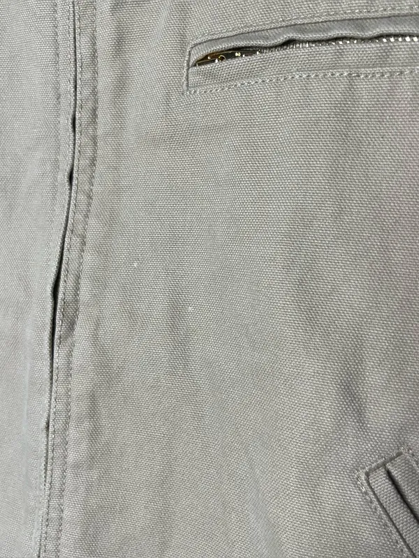 TNA Barkley Relaxed Lightweight Canvas Corduroy Collar Workwear Jacket in Tan - Image 7