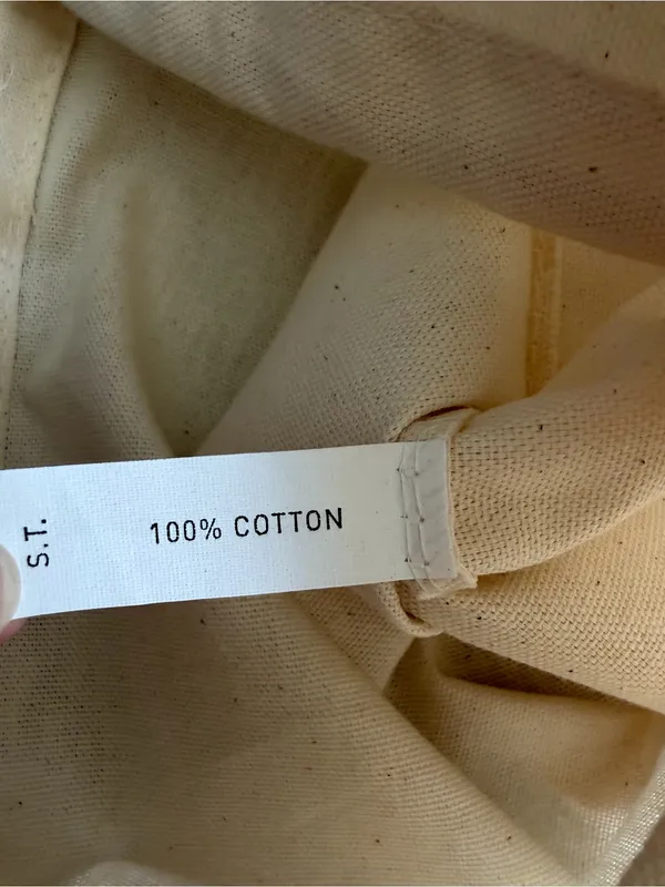 Valentino Garavani Ivory Cotton Drawstring Dust Bag 13x13 Made in Italy - Image 6
