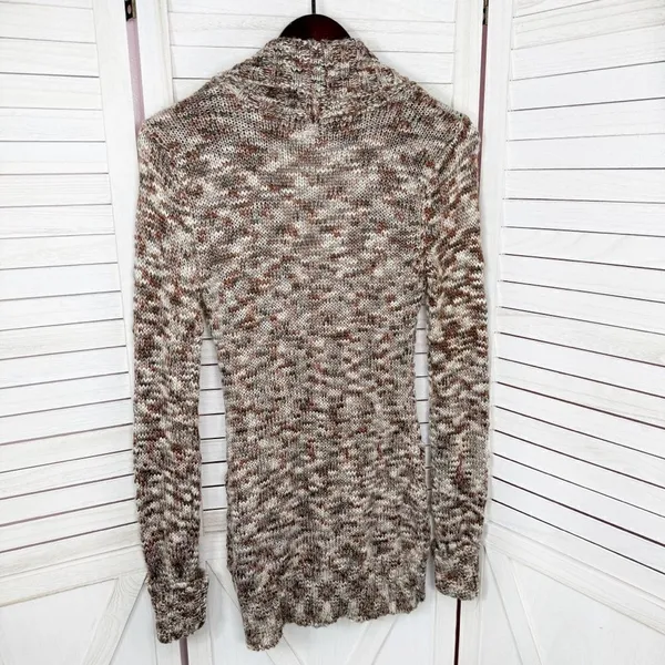 Billabong Marled Cardigan Sweater Brown Multi Juniors Large‎ Button Shawl Collar - Image 9