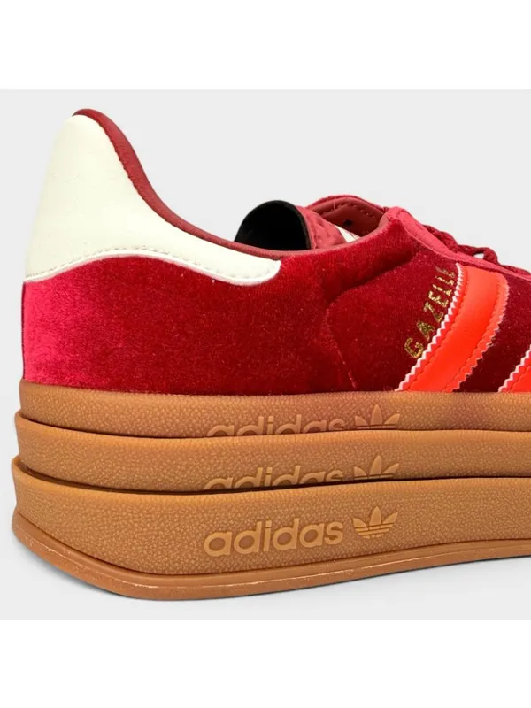 adidas Gazelle Bold W Sneakers Red Gum Womens 8.5 IG4388 New Box - Image 13