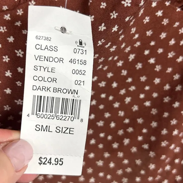 PacSun LA Hearts Brown Ruched Tank size S NWT - Image 9