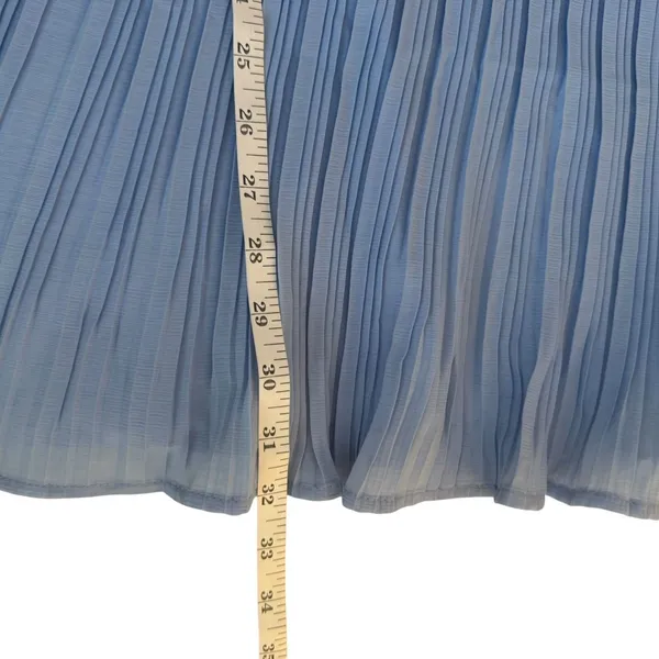 Lulus Amalfi Coast Light Blue Pleated Flutter Sleeve Mini Dress XL Coquette - Image 12