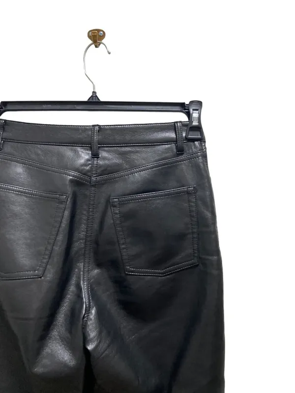 Wilfred Aritzia Melania Faux Leather Pants Black Size 4 Minimalist Classic Sexy - Image 12