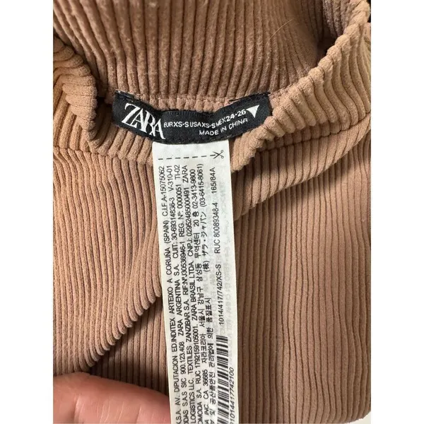 Zara Brown tank top blouse size XSmall - Image 6