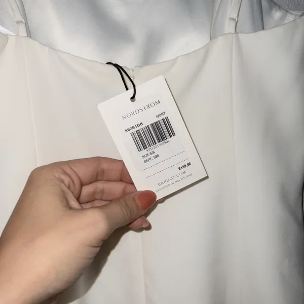 Bardot NWT Ivory Eliana Midi Dress Size 6 /Small - Image 6