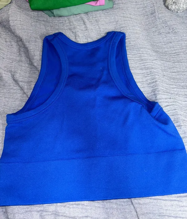 Blue Halter crop top Size M - Image 2