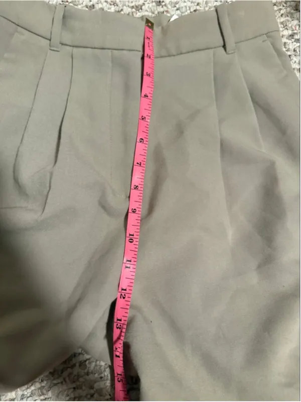 Abercrombie & Fitch Tan Sloane Tailored Wide Leg Trouser Pants Size 29 8R - Image 8