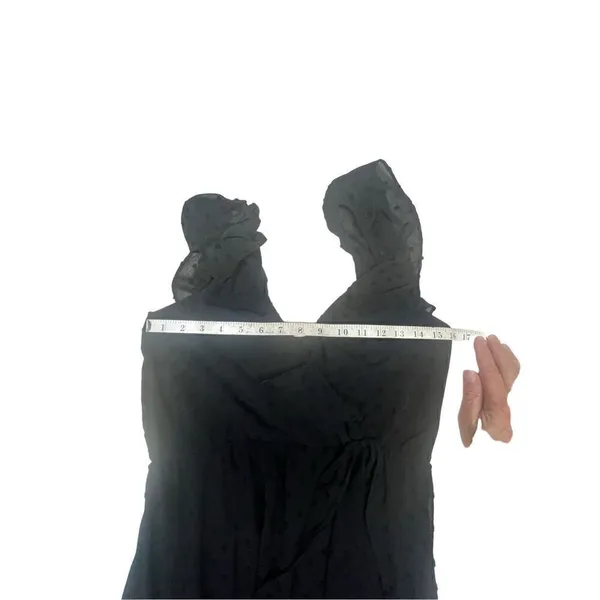 Lily Rose Low V - On Off Shoulder Black Dress Sz M NWT - Image 5