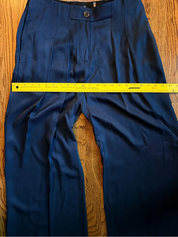 Ramy Brook Russell Wide Leg Tailored Pants Trousers – Navy – Size 4 NWT - Image 10