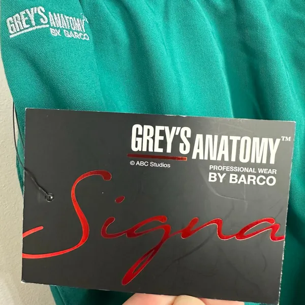 Grey's Anatomy Nursing Scrubs Professional Wear Barco Signature Green Size XXS - Image 7