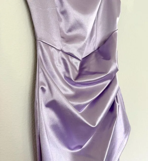 Windsor Purple Satin Tank Dress - Image 2
