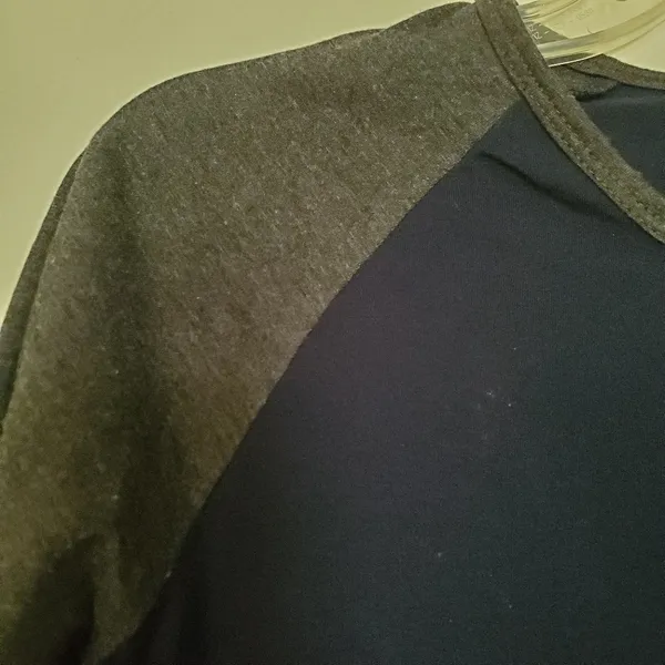 3/4 sleeve baseball tee Blue - Image 3
