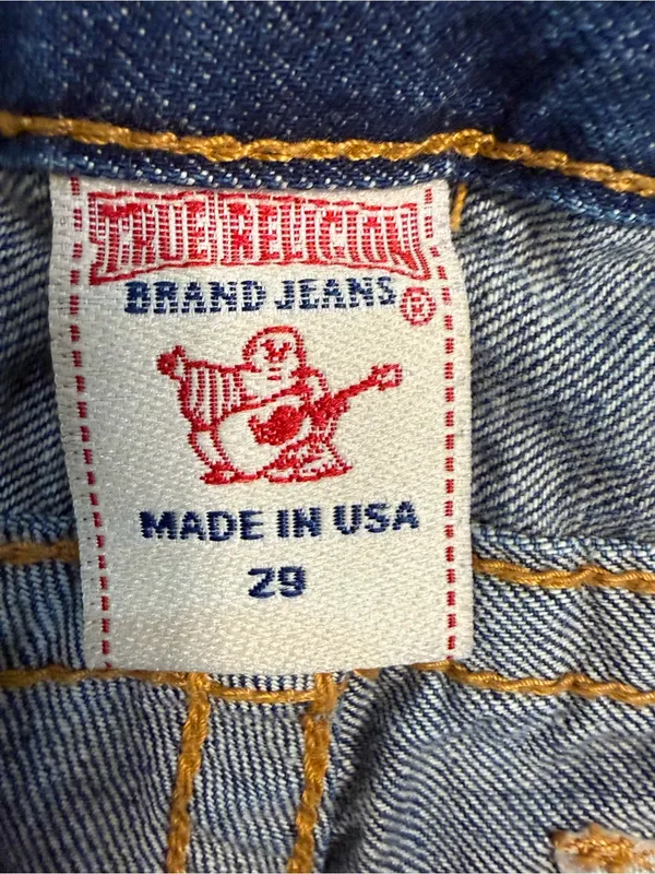 True Religion Joey Cut Off Low Rise Women’s Shorts Size 29 - Image 4