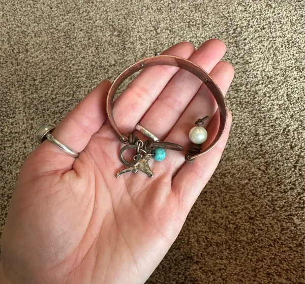 Copper cross bracelet - Image 2