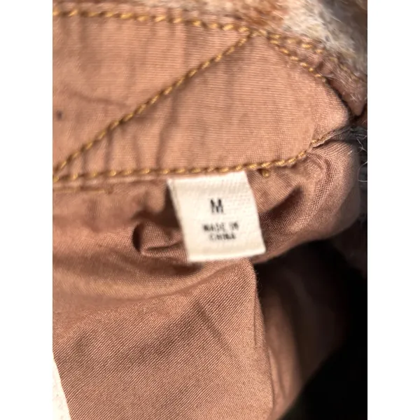 Aritzia Wilfred Free The Ganna Shirt Jacket Plaid Brown Tan Oversized Shacket - Image 9