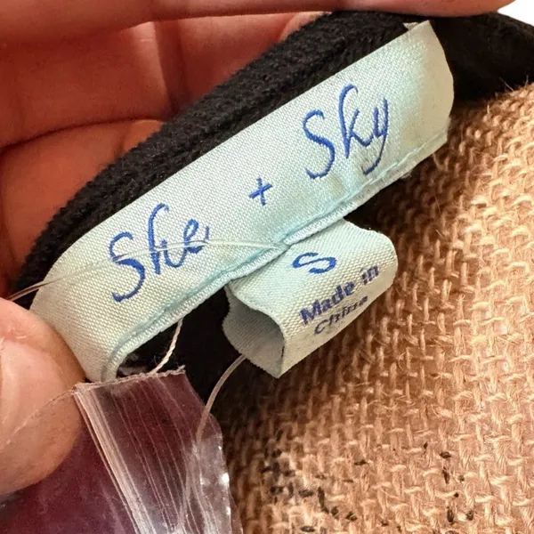 She + Sky Black Black Cardigan Size S NWT - Image 4