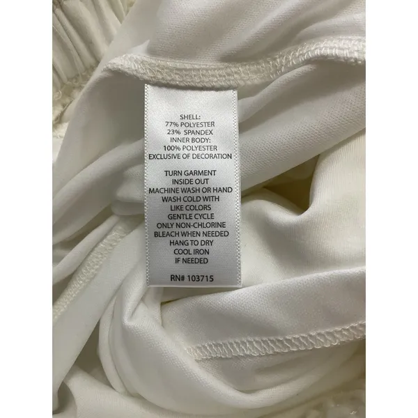 Jones & Co White Athletic Skort Pockets Small New No Tag - Image 9
