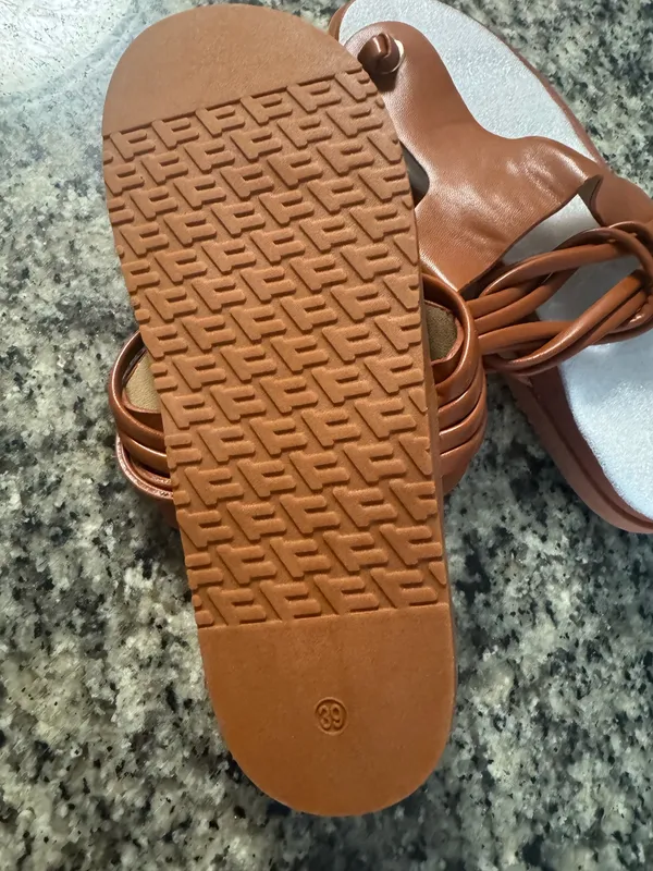 Sandals Brown Size 8.5 - Image 2