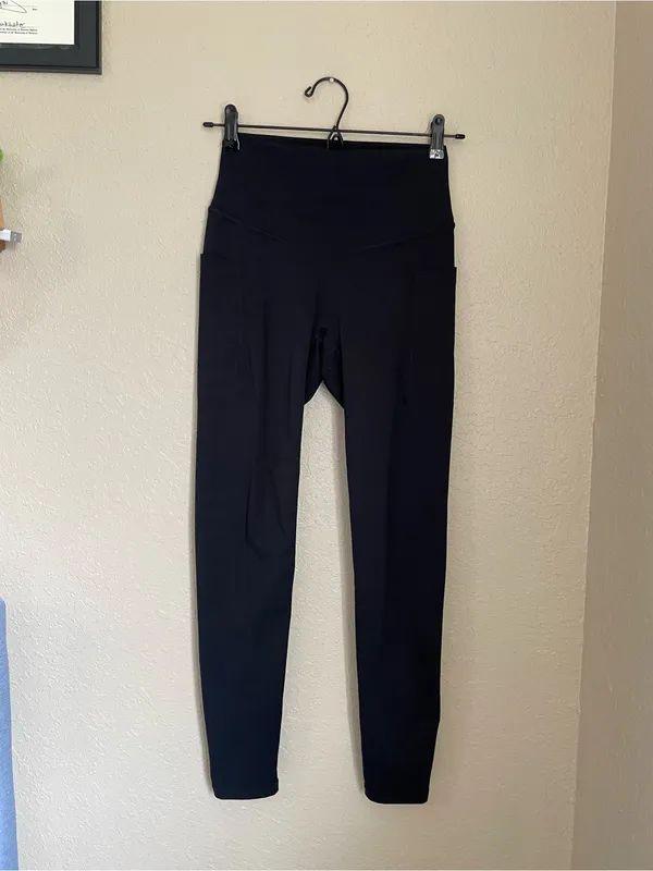 POPFLEX Supersculpt Legging With Pockets Size S Regular Length Black 27 Inseam - Image 3