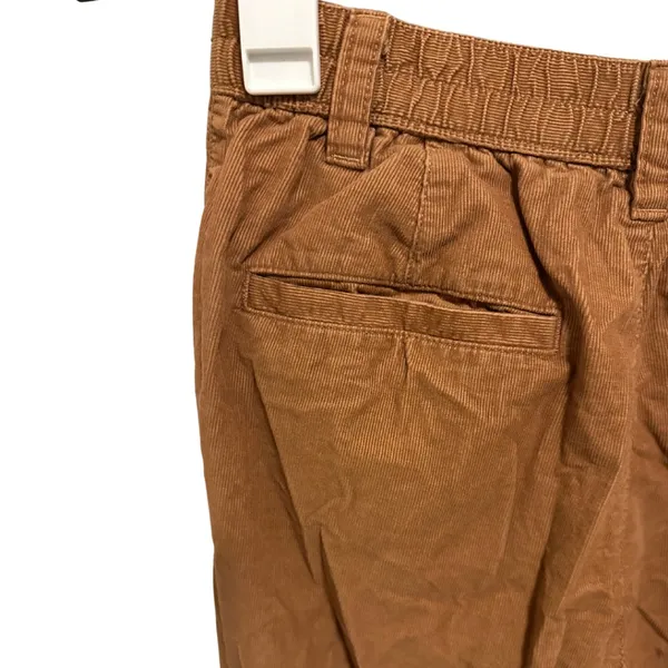 High-Rise Pleated Tapered Corduroy Pants (Size 8) - Image 5
