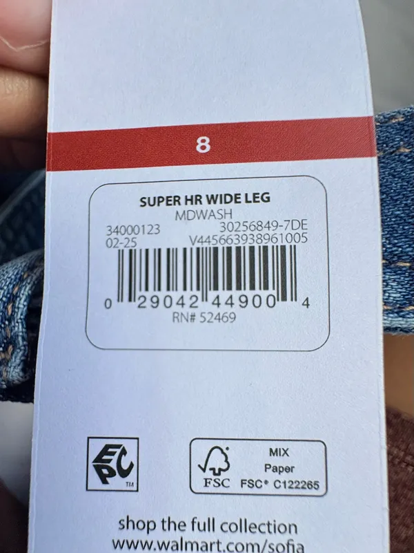 Sofia Jeans Sofia Vergara Margot Wide Leg Jeans Size 8 NWT Super High Rise - Image 14