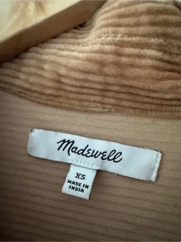 Madewell Brown Corduroy Kentwood Oversized Button Down Shirt-Jacket‎ - Image 5