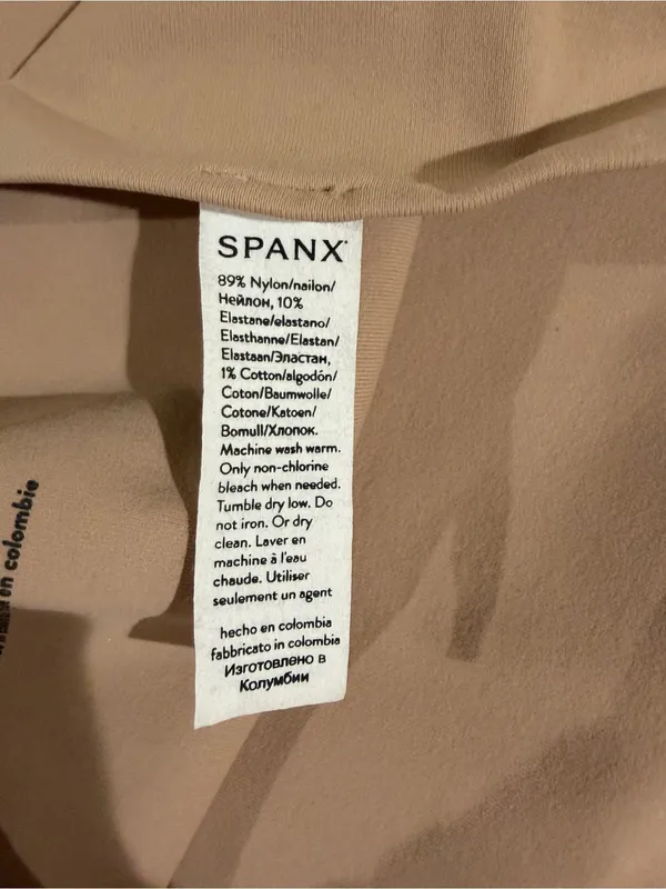 Spanx Ecocare Seamless Shaping Compression Boyshorts Nude Tan Size Medium - Image 5
