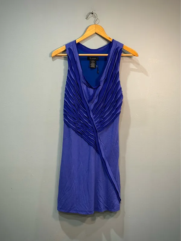 Blue Miss Me Couture Shirred Front Dress Size M NWOT - Image 4