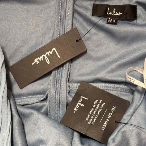 Lulus Slate Blue Gray Womens Maxi Dress Size XL - Image 9