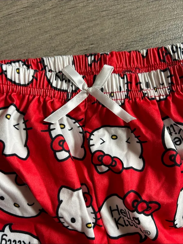 Hello Kitty Red and White Sleep Shorts - Image 3