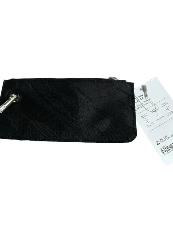 NWT Athleta Run Route Bonnie Coffee Run Card Holder Zip Pouch Black - Image 5