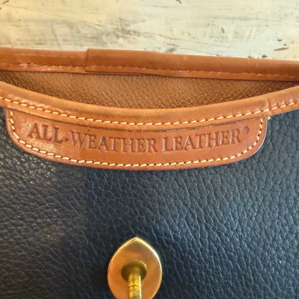Dooney &‎ Bourke All Weather Leather Crossbody Bag Black Vintage Made USA - Image 12