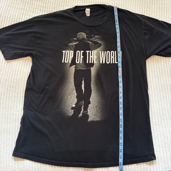 Trey Songz Top of The World T-Shirt 100% Cotton Oversized Graphic Tee Womens XL - Image 8
