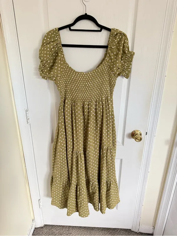 OPT Tuckernuck Lanna Polka Dot Midi Dress - Image 5