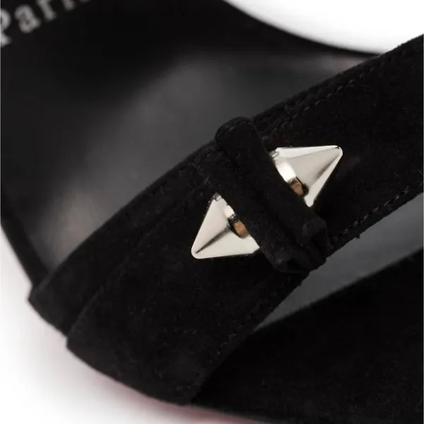 CHRISTIAN LOUBOUTIN Umberta 100 stud embellished heels sandals - Image 4