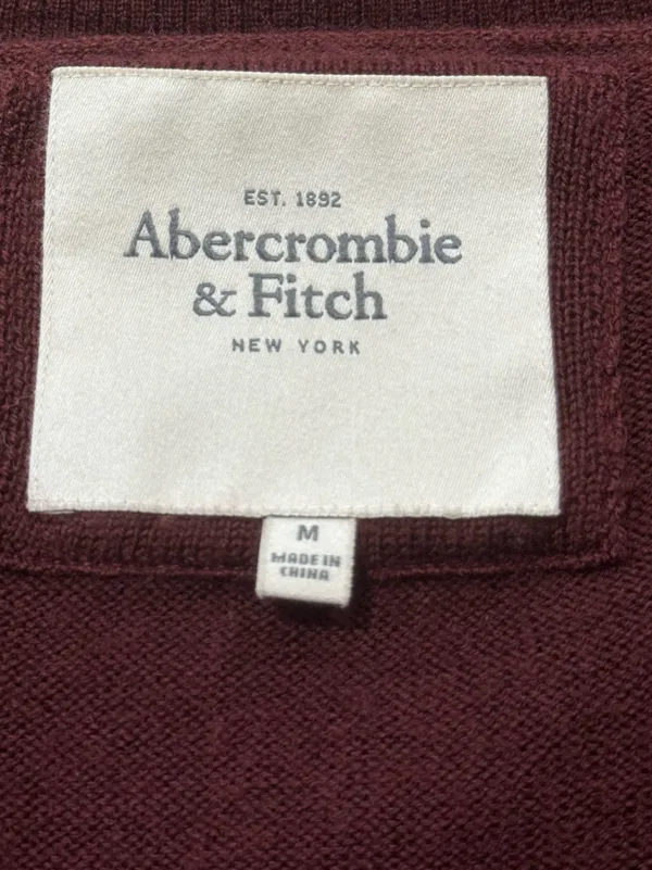 Abercrombie and Fitch Y2K Wool V-Neck Sweater Women’s Medium - Image 3