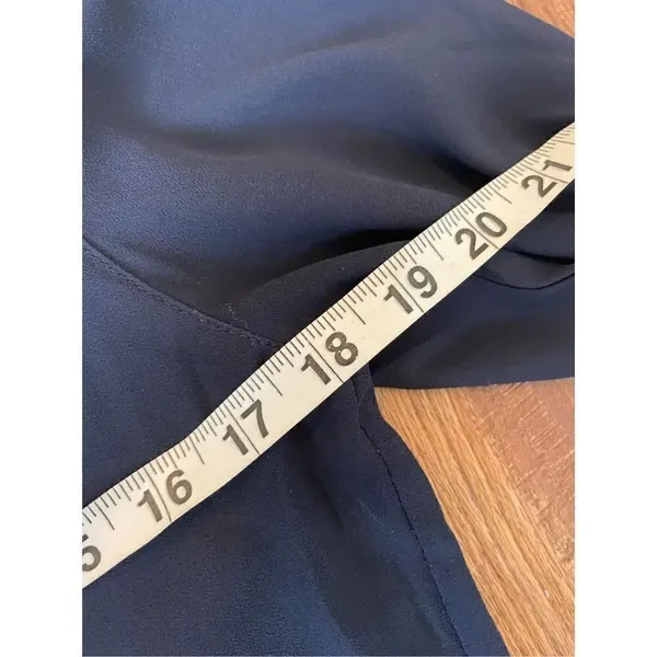 H&M navy pleat front blouse - Image 8