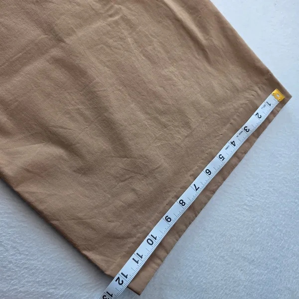 Express Womens Tan Khaki High Waisted Wide Leg Paperbag Trousers‎ 8R - Image 10